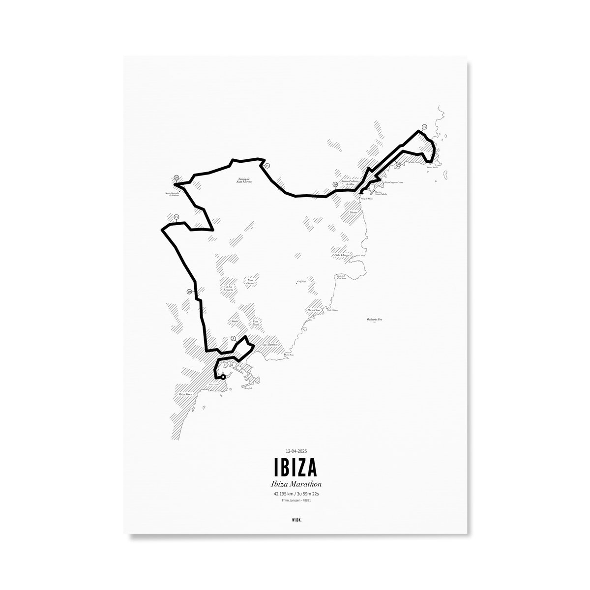 Poster von Marathon Ibiza 2025 | WIJCK.